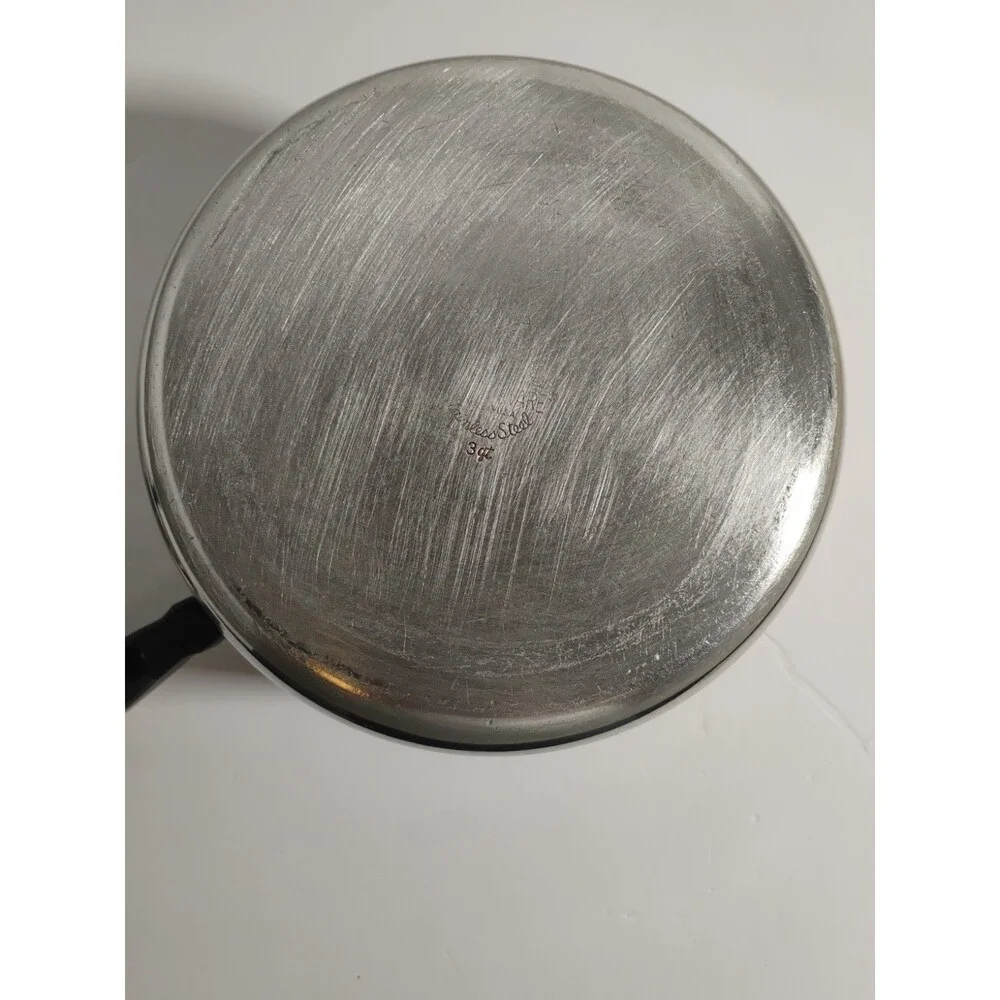 Vintage Farberware Stainless Steel 3 QT Pot W/ Handle & Lid